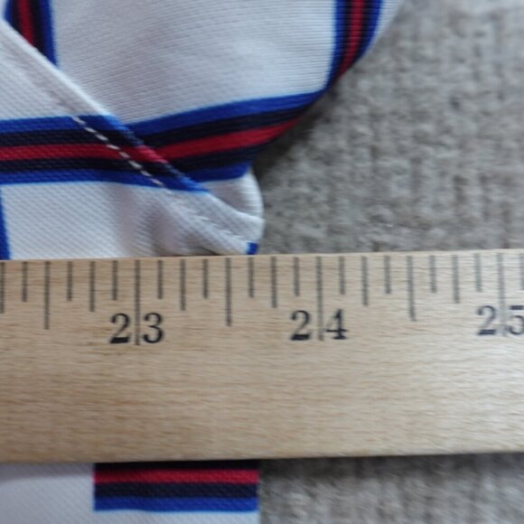 Extracurricular Polo Shirt XL White Geometric Print Performance - Picture 6 of 7